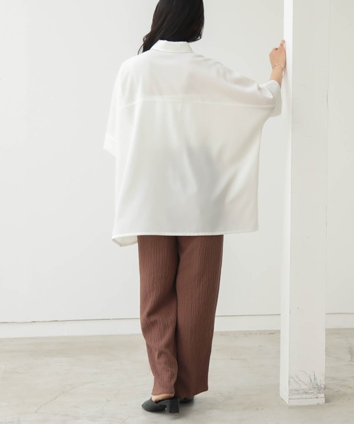 for/c(フォーシー)の「シャーリングリラクシーパンツ【サスティナブル】(その他パンツ・レディース・ブラック/ブラウン・L/M/LL)」の20枚目の写真