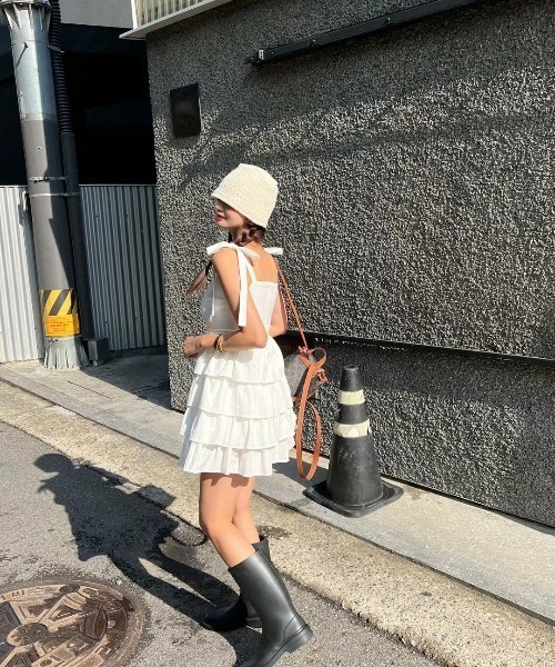 FAVORITO(ファヴォリート)の「レイヤードキャミワンピース(ワンピース・レディース・ホワイト・F)」の17枚目の写真