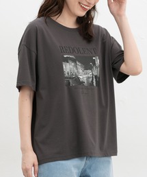 【ハニさら・接触冷感・UVカット・遮熱】フォトプリントTシャツ