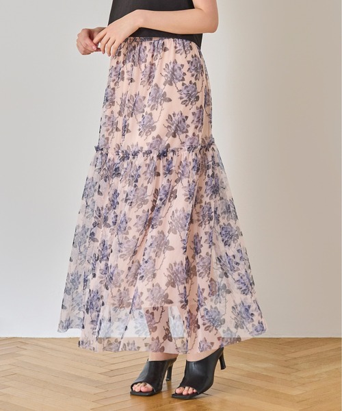 Cath Kidston(キャスキッドソン)の「チュールスカート Thorn Rose(スカート・レディース・ライトパープル・FREE)」の1枚目の写真
