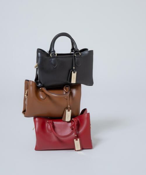 NATURAL BEAUTY BASIC(ナチュラルビューティーベーシック)の「サイドアップミニショルダー(ショルダーバッグ・レディース・レッド/ブラック/キャメル・-)」の2枚目の写真
