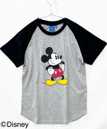 セール】MICKEYMOUSE ラグラン半袖Tシャツ ミッキーマウス（Tシャツ
