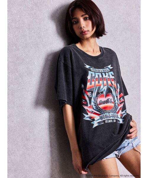 GYDA(ジェイダ)の「Coca-Cola vintage BIG Tシャツ(Tシャツ/カットソー・レディース・アイボリー/ブラック/チャコールグレー・FREE)」の20枚目の写真