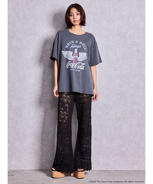 GYDA(ジェイダ)の「Coca-Cola vintage BIG Tシャツ(Tシャツ/カットソー・レディース・アイボリー/ブラック/チャコールグレー・FREE)」の17枚目の写真