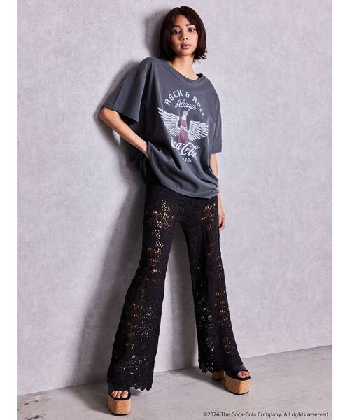 GYDA(ジェイダ)の「Coca-Cola vintage BIG Tシャツ(Tシャツ/カットソー・レディース・アイボリー/ブラック/チャコールグレー・FREE)」の19枚目の写真