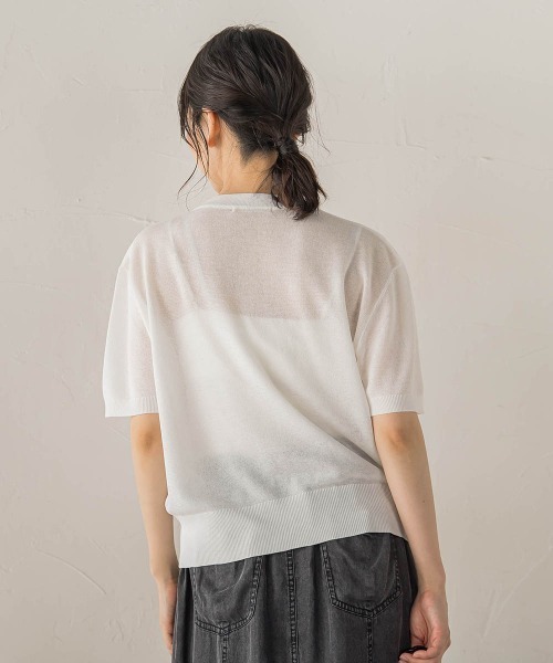 Droite lautreamont(ドロワットロートレアモン)の「ミラノリブカーディガン(カーディガン/ボレロ・レディース・ブラック/オフホワイト/レッド・M)」の7枚目の写真