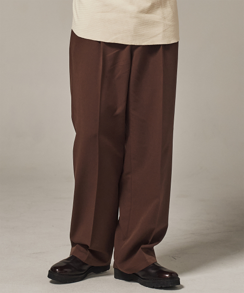 TRADCLUB（トラッドクラブ）の「ツーピンタックワイドスラックス（スラックス・メンズ・ブラウン/ブラック/チャコール・LARGE/MEDIUM/X-LARGE/XX-LARGE）」の10枚目の写真