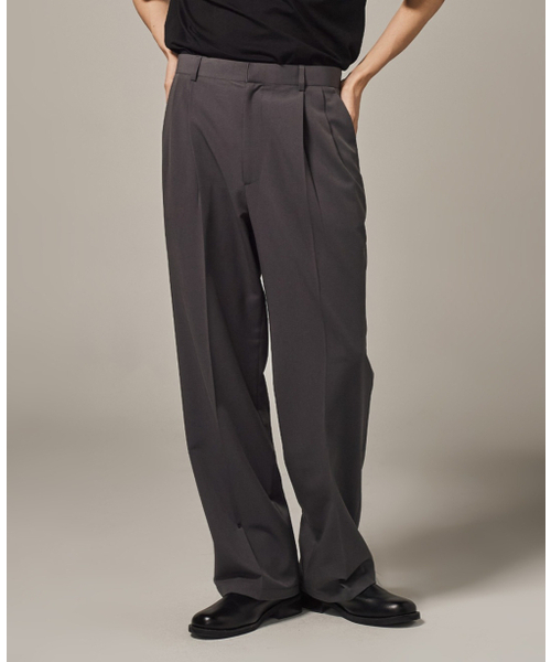 TRADCLUB（トラッドクラブ）の「ツーピンタックワイドスラックス（スラックス・メンズ・ブラウン/ブラック/チャコール・LARGE/MEDIUM/X-LARGE/XX-LARGE）」の11枚目の写真