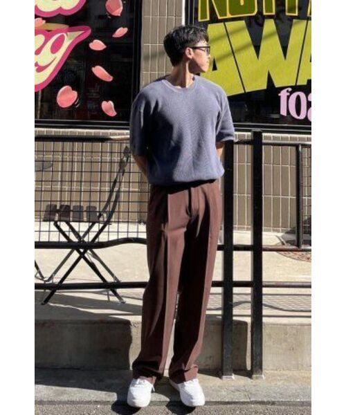 TRADCLUB（トラッドクラブ）の「ツーピンタックワイドスラックス（スラックス・メンズ・ブラウン/ブラック/チャコール・LARGE/MEDIUM/X-LARGE/XX-LARGE）」の4枚目の写真