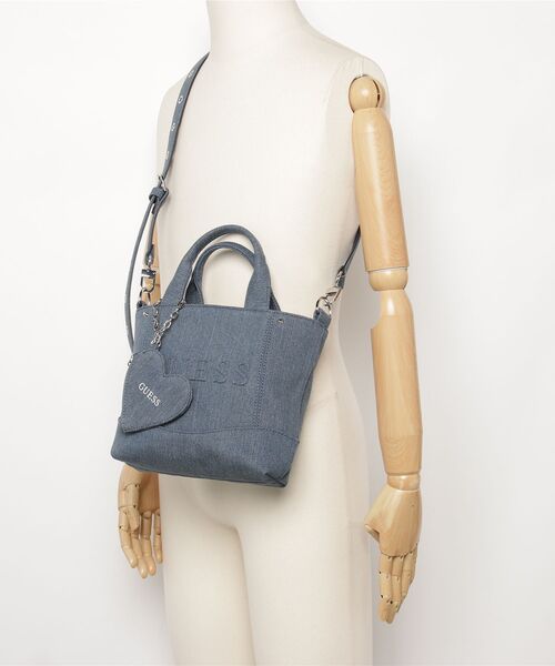SASHA Mini Tote ミニトート ショルダーバッグ デニムバッグ | GUESS