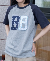BB raglan patchwork Tee / BB ラグランパッチワークTee