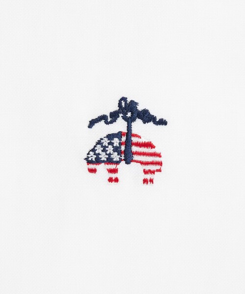 BROOKS BROTHERS(ブルックスブラザーズ)の「【アメリカ建国250th記念】 ◆オンラインストア限定◆ オックスフォード 星条旗GF ショートスリーブ ポロカラーシャツ Regular Fit(シャツ/ブラウス・メンズ・ホワイト・X-LARGE/SMALL/MEDIUM/LARGE)」の4枚目の写真