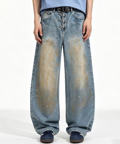 A'gem(エージェム)の「A'GEM/9 × .kom 『ARULE/アルール』Fireman Hook Vintage Denim Pants/ファイヤーマンフックヴィンテージデニムパンツ(デニムパンツ・メンズ・ブラック/ブルー・L)」の12枚目の写真