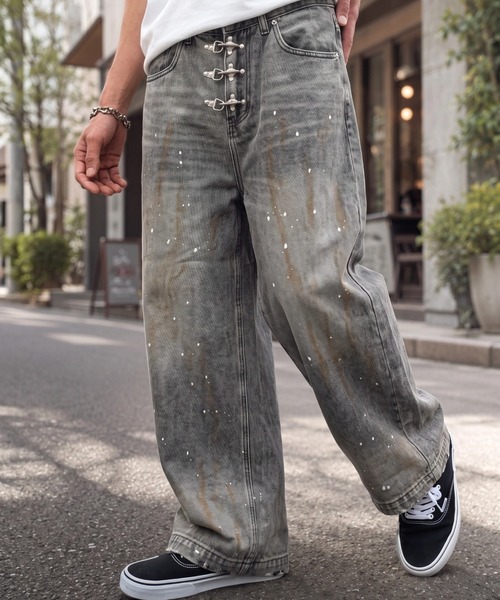 A'gem(エージェム)の「A'GEM/9 × .kom 『ARULE/アルール』Fireman Hook Vintage Denim Pants/ファイヤーマンフックヴィンテージデニムパンツ(デニムパンツ・メンズ・ブラック/ブルー・L)」の6枚目の写真