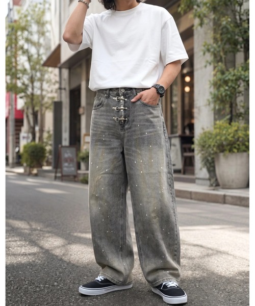 A'gem(エージェム)の「A'GEM/9 × .kom 『ARULE/アルール』Fireman Hook Vintage Denim Pants/ファイヤーマンフックヴィンテージデニムパンツ(デニムパンツ・メンズ・ブラック/ブルー・L)」の8枚目の写真