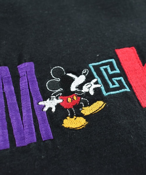 DISNEY VINTAGE（ディズニーヴィンテージ）の「【USED】90’s Disney “MICKEY” キャラクター Tシャツ USA製（Tシャツ/カットソー・メンズ・ブラック・ONE SIZE）」の3枚目の写真