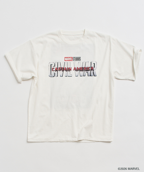 MARVEL(マーベル)の「【仙台店&WEB限定】MARVEL / マーベル 別注 プリントTシャツ(Tシャツ/カットソー・メンズ・ホワイト/ブラック/ブラック系その他/ピンク・MEDIUM/LARGE)」の2枚目の写真