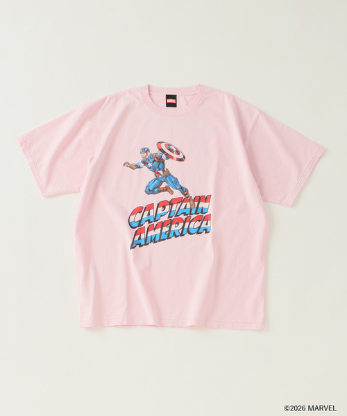 MARVEL(マーベル)の「【仙台店&WEB限定】MARVEL / マーベル 別注 プリントTシャツ(Tシャツ/カットソー・メンズ・ホワイト/ブラック/ブラック系その他/ピンク・MEDIUM/LARGE)」の10枚目の写真