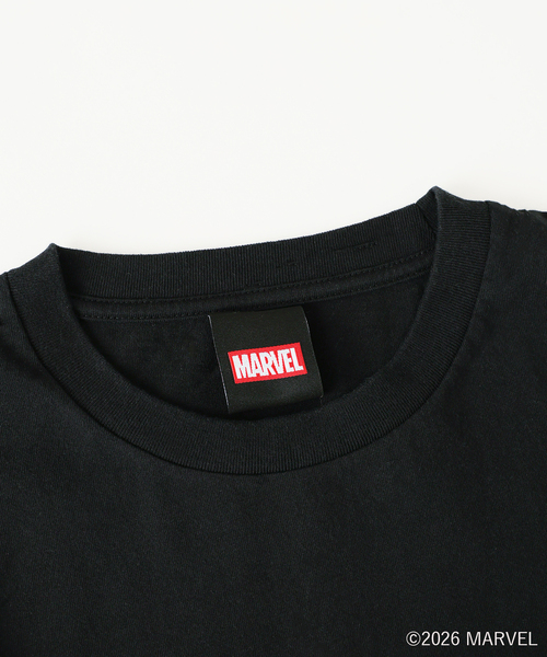 MARVEL(マーベル)の「【仙台店&WEB限定】MARVEL / マーベル 別注 プリントTシャツ(Tシャツ/カットソー・メンズ・ホワイト/ブラック/ブラック系その他/ピンク・MEDIUM/LARGE)」の12枚目の写真