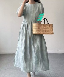 パフスリーブワンピース