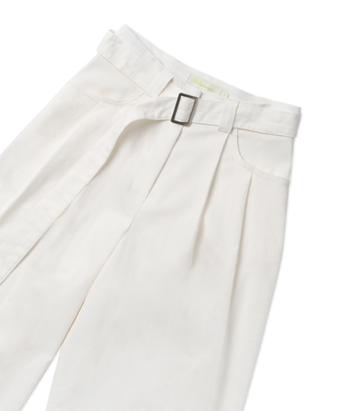 WITHOUT SUMMER（ウィズアウトサマ）の「リネンベルトパンツ_アイボリー（スラックス・レディース・その他・SMALL/MEDIUM）」の3枚目の写真