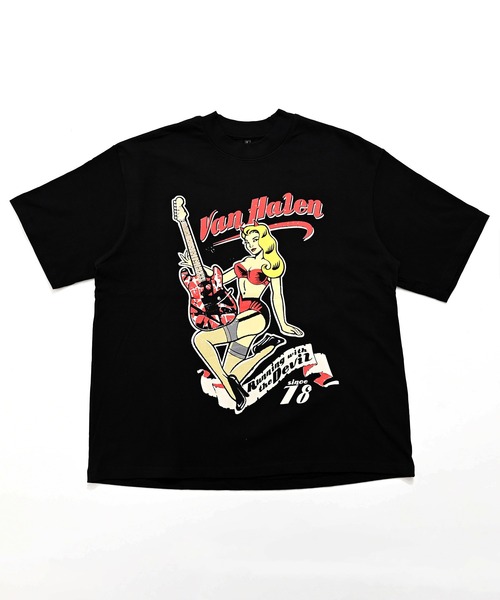 Culto(クルト)の「ROCK OFF ロックオフ OVERSIZED BOXY HEAVYWEIGHT TEE オフィシャル ライセンス バンドTシャツ / レッチリ / ヴァンヘイレン / スージー&ザ・バンシーズ(Tシャツ/カットソー・メンズ・ブラック系1/ブラック系2・M/XL/L)」の1枚目の写真
