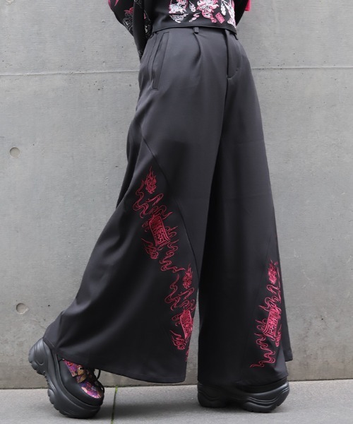 REZEN(リゼン)の「護符刺繍ワイドパンツ(その他パンツ・メンズ・ライトグレー/ローズ・MEDIUM/LARGE/SMALL)」の21枚目の写真
