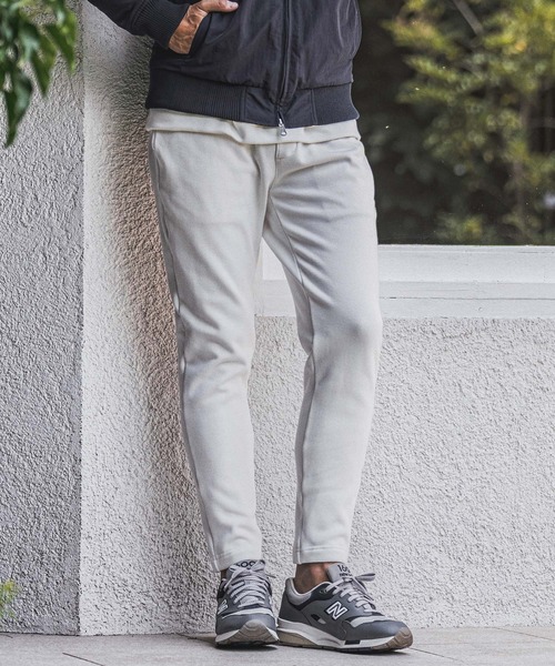 wjk reluxe（ダブルジェーケーリラックス）の「mp15278- Embroidered Back Fleece Pants バックフリースパンツ(WR26W-13)（その他パンツ・メンズ・ホワイト/ブラック/ネイビー・L/M/S）」の4枚目の写真