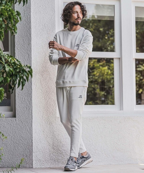 wjk reluxe（ダブルジェーケーリラックス）の「mp15278- Embroidered Back Fleece Pants バックフリースパンツ(WR26W-13)（その他パンツ・メンズ・ホワイト/ブラック/ネイビー・L/M/S）」の7枚目の写真