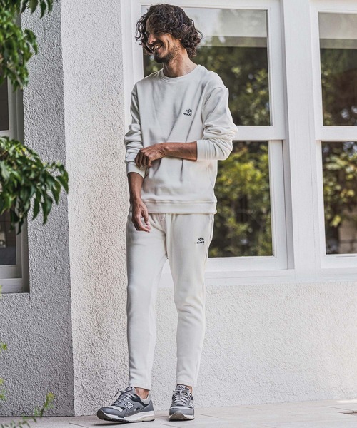 wjk reluxe（ダブルジェーケーリラックス）の「mp15278- Embroidered Back Fleece Pants バックフリースパンツ(WR26W-13)（その他パンツ・メンズ・ホワイト/ブラック/ネイビー・L/M/S）」の8枚目の写真