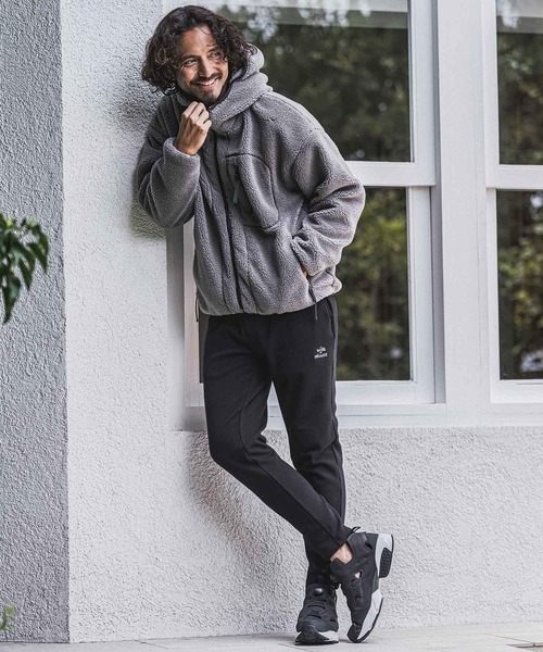 wjk reluxe（ダブルジェーケーリラックス）の「mp15278- Embroidered Back Fleece Pants バックフリースパンツ(WR26W-13)（その他パンツ・メンズ・ホワイト/ブラック/ネイビー・L/M/S）」の14枚目の写真