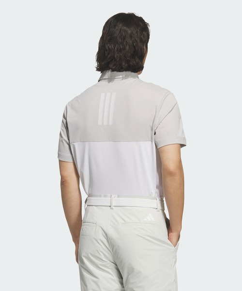 adidas(アディダス)の「カラーブロック半袖ポロシャツ【adidas Golf/アディダスゴルフ】(ポロシャツ・メンズ・グレー・X-LARGE/3XL/XX-LARGE/SMALL/MEDIUM/LARGE)」の2枚目の写真