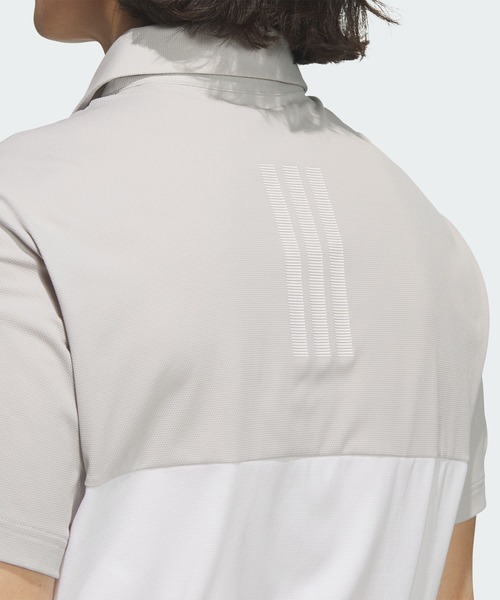 adidas(アディダス)の「カラーブロック半袖ポロシャツ【adidas Golf/アディダスゴルフ】(ポロシャツ・メンズ・グレー・X-LARGE/3XL/XX-LARGE/SMALL/MEDIUM/LARGE)」の5枚目の写真