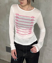 sedacle girl（セダクルガール）の「ナポレオンプリントロンT（Tシャツ/カットソー）」