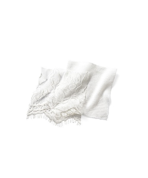 MEDE19F(メデジュウキュウ)の「MEDE19F ヘムレースフレンチスリーブトップス(Tシャツ/カットソー・レディース・ダークブラウン/ブラック/ホワイト・L/M/LL)」の7枚目の写真