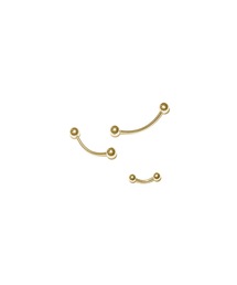 MORPH モルフ バナナバーベル ボディーピアス 16ゲージ 6mm~16mm
