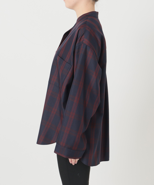 JOURNAL STANDARD（ジャーナルスタンダード）の「STANDPULL STRAIGHT SLEEVE（シャツ/ブラウス・レディース・ネイビー/チョコ・FREE）」の15枚目の写真