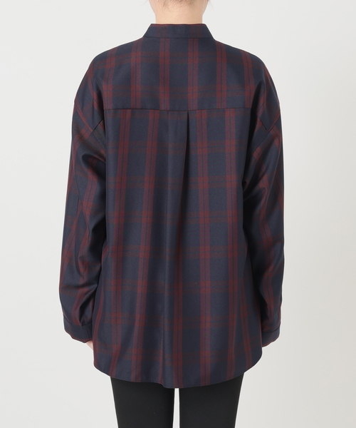 JOURNAL STANDARD（ジャーナルスタンダード）の「STANDPULL STRAIGHT SLEEVE（シャツ/ブラウス・レディース・ネイビー/チョコ・FREE）」の14枚目の写真