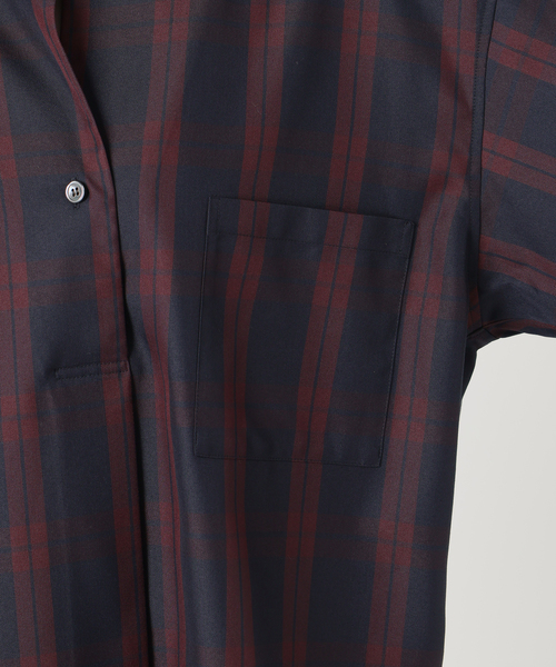 JOURNAL STANDARD（ジャーナルスタンダード）の「STANDPULL STRAIGHT SLEEVE（シャツ/ブラウス・レディース・ネイビー/チョコ・FREE）」の10枚目の写真
