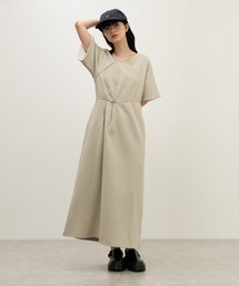 【WEB限定】アシンメトリータックワンピース