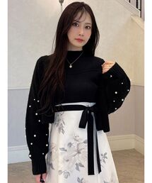 パールスリーブカーディガン