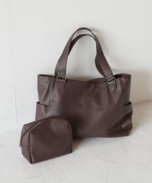 PBLIM（ページボーイリム）の「《UNISEX/ポーチ付き/PCポケット/A4サイズ収納可能》ガセットトートバッグ（トートバッグ）」