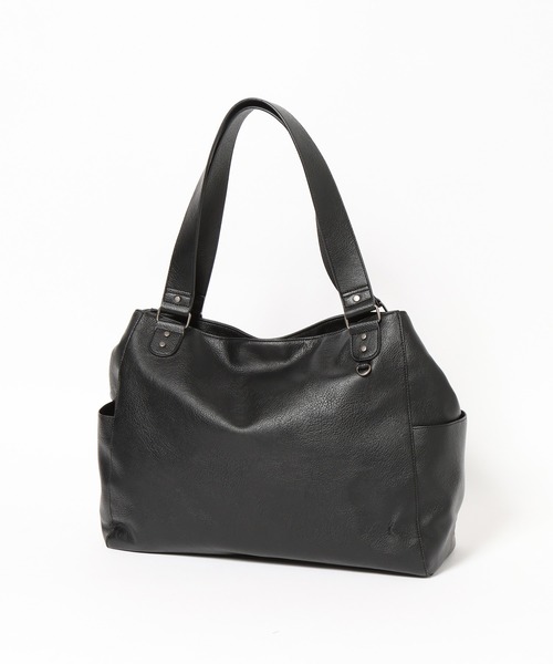 PBLIM（ページボーイリム）の「《UNISEX/ポーチ付き/PCポケット/A4サイズ収納可能》ガセットトートバッグ（トートバッグ・レディース・ブラウン/ブラック・FREE）」の15枚目の写真