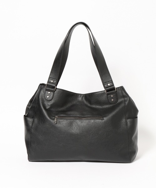 PBLIM（ページボーイリム）の「《UNISEX/ポーチ付き/PCポケット/A4サイズ収納可能》ガセットトートバッグ（トートバッグ・レディース・ブラウン/ブラック・FREE）」の17枚目の写真