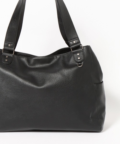 PBLIM（ページボーイリム）の「《UNISEX/ポーチ付き/PCポケット/A4サイズ収納可能》ガセットトートバッグ（トートバッグ・レディース・ブラウン/ブラック・FREE）」の18枚目の写真