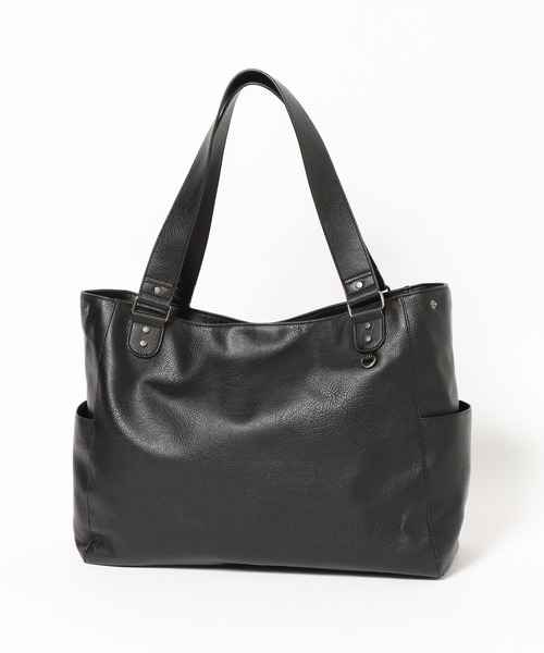 PBLIM（ページボーイリム）の「《UNISEX/ポーチ付き/PCポケット/A4サイズ収納可能》ガセットトートバッグ（トートバッグ・レディース・ブラウン/ブラック・FREE）」の19枚目の写真