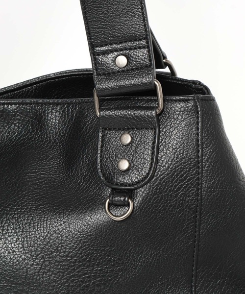 PBLIM（ページボーイリム）の「《UNISEX/ポーチ付き/PCポケット/A4サイズ収納可能》ガセットトートバッグ（トートバッグ・レディース・ブラウン/ブラック・FREE）」の21枚目の写真