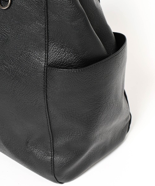 PBLIM（ページボーイリム）の「《UNISEX/ポーチ付き/PCポケット/A4サイズ収納可能》ガセットトートバッグ（トートバッグ・レディース・ブラウン/ブラック・FREE）」の22枚目の写真