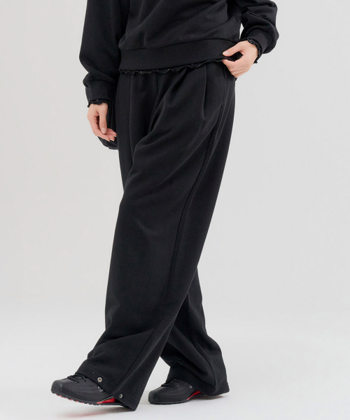 CHASECULT（チェイスカルト）の「レディース 2タック ワイドパンツ-FERG7281B03（スウェットパンツ・レディース・ブラック・70/67）」の5枚目の写真