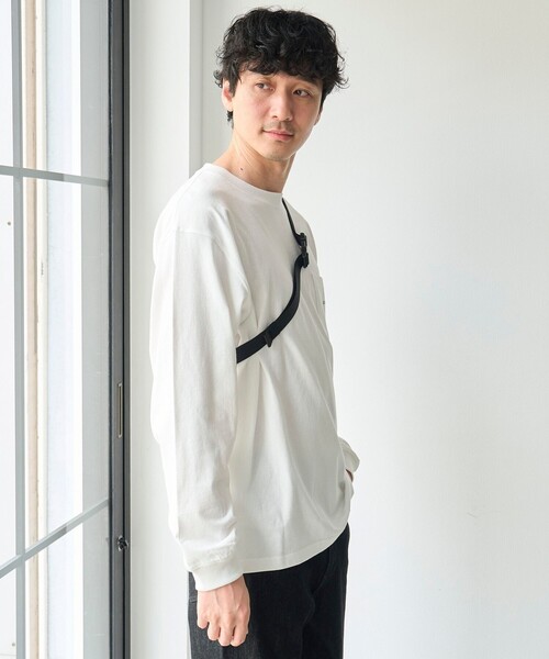 coen(コーエン)の「【Tough&Soft】天竺coenロゴ刺繍入り無地長袖Tシャツ(Tシャツ/カットソー・メンズ・ホワイト/ネイビー/グレー・S/XL/L/M)」の18枚目の写真